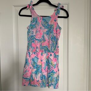 Lilly Pulitzer Pink Blue Yellow Floral Knit Top